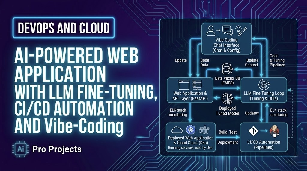 AI-Powered Web Application with LLM Fine-Tuning, CI/CD Automation and Vibe-Coding