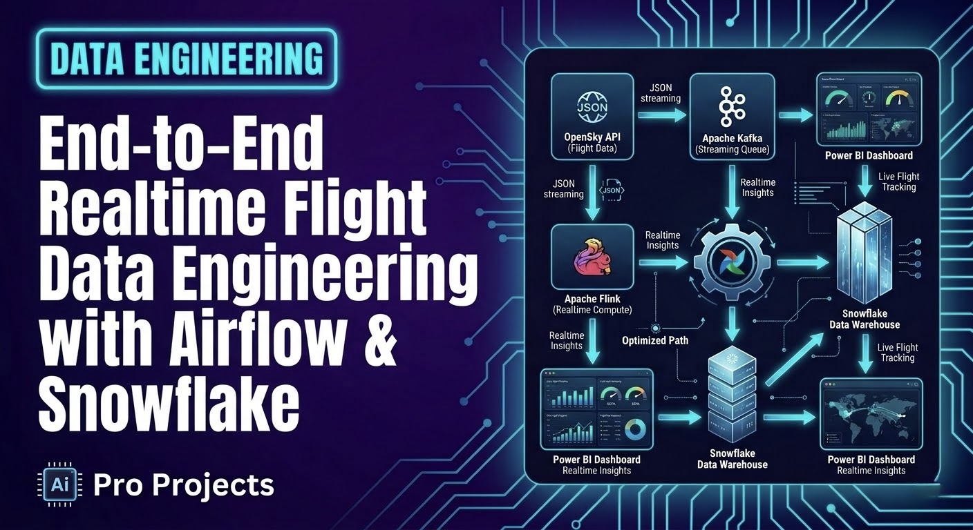 End-to-End Realtime Flight Data Engineering with Airflow & Snowflake
