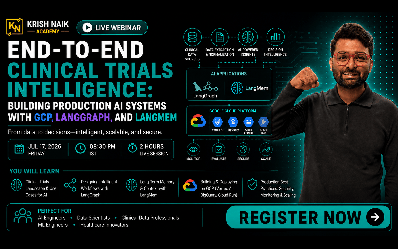 End-to-End Clinical Trials Intelligence: Building Production AI Systems with GCP, LangGraph, and LangMem